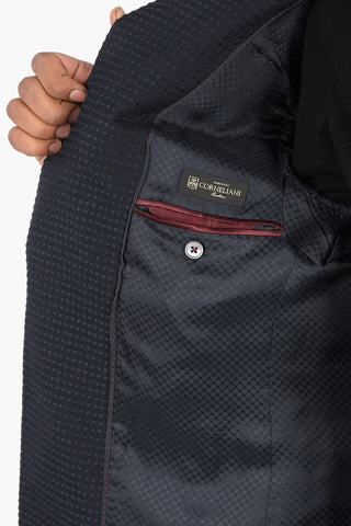Jacquard ACADEMY Blazer with Shawl Lapel