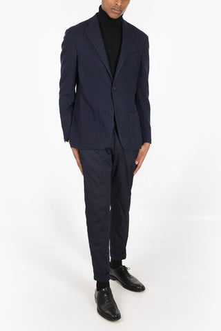 CC COLLECTION Polka Dot REWARD Blazer with Notch Lapel