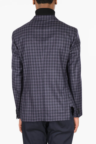 Blazer Gingham EASY LIGHT in Lana Vergine