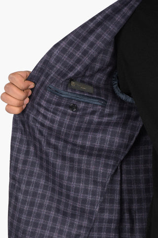 Blazer Gingham EASY LIGHT in Lana Vergine