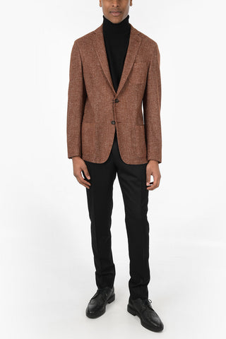ID 2 Buttons Unlined Blazer with Patch Pockets