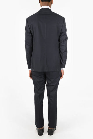 Virgin Wool Single Breasted Pinstriped LEADER Suit