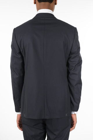 Virgin Wool Single Breasted Pinstriped LEADER Suit