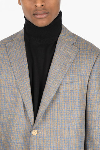 Blazer LEADER SOFT in Seta con Motivo Geometrico