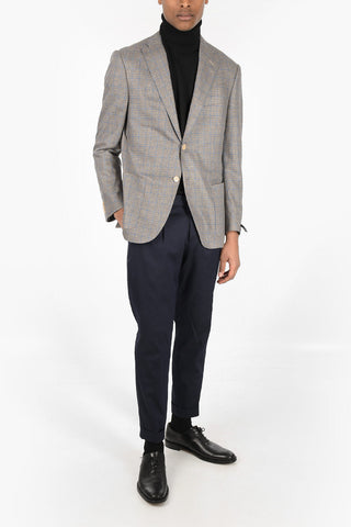 Blazer LEADER SOFT in Seta con Motivo Geometrico