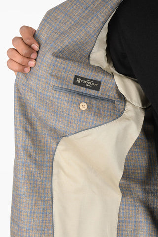 Blazer LEADER SOFT in Seta con Motivo Geometrico