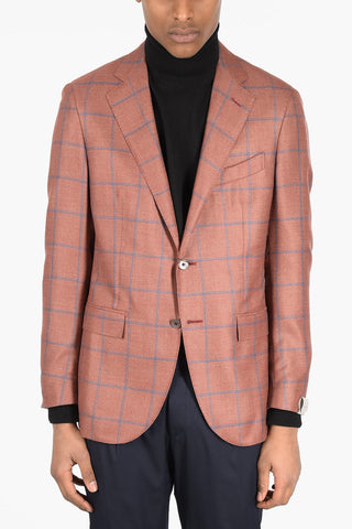 Windowpane Check SARTORIA Cashmere Blend Blazer