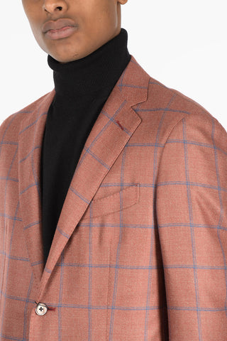 Windowpane Check SARTORIA Cashmere Blend Blazer