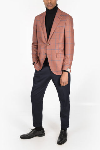 Windowpane Check SARTORIA Cashmere Blend Blazer