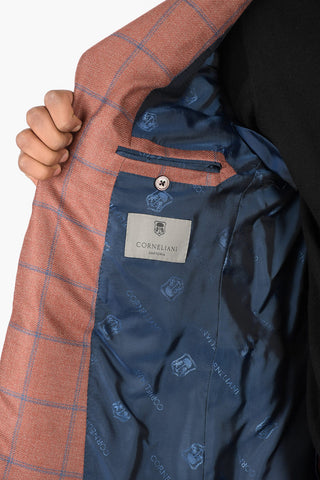 Windowpane Check SARTORIA Cashmere Blend Blazer