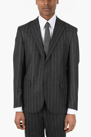 CC COLLECTION Pinstriped RIGHT Suit with Flap Pocket