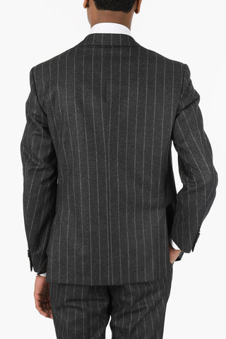 CC COLLECTION Pinstriped RIGHT Suit with Flap Pocket