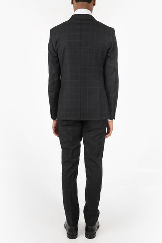 CC COLLECTION Windowpane Check RESET Double Breasted Suit
