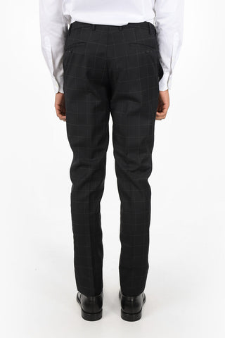 CC COLLECTION Windowpane Check RESET Double Breasted Suit
