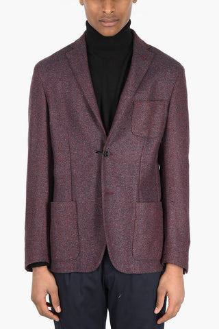 ID Blazer Herringbone Sfoderato in Misto Lana