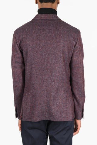 ID Blazer Herringbone Sfoderato in Misto Lana