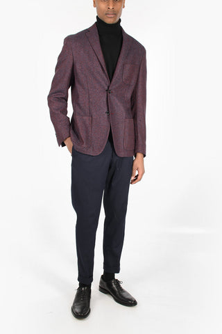 ID Blazer Herringbone Sfoderato in Misto Lana