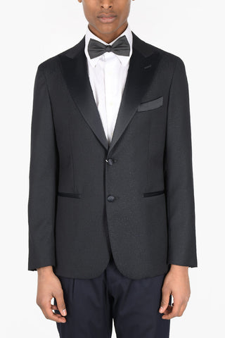 CC COLLECTION Jacquard Wool CEREMONY REWARD Tuxedo Blazer