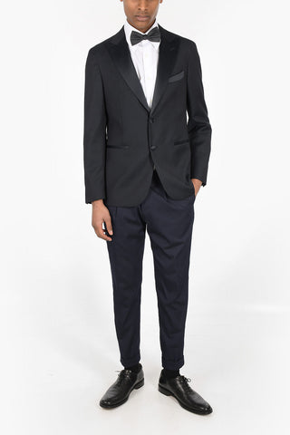 CC COLLECTION Jacquard Wool CEREMONY REWARD Tuxedo Blazer
