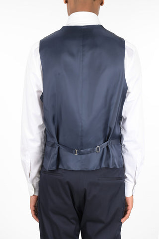 Gilet Gingham ACADEMY in Lana Vergine