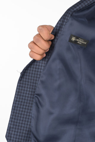 Gilet Gingham ACADEMY in Lana Vergine