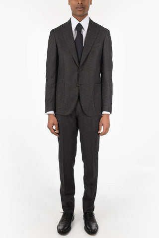 CC COLLECTION Herringbone REWARD Suit with Patch Pocket