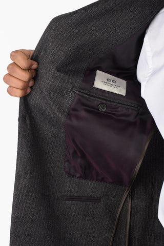 CC COLLECTION Herringbone REWARD Suit with Patch Pocket