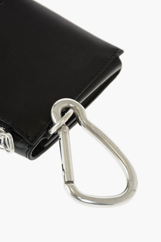 leather wallet with zip closure