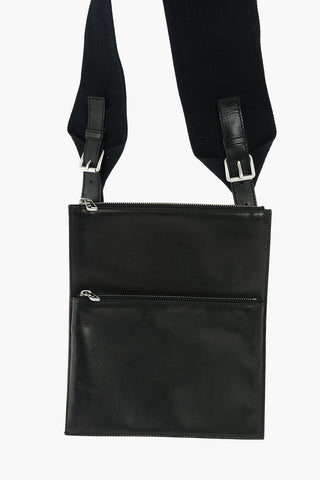 leather FUNDAMENT shoulder bag