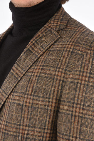 Blazer GATE tartan in Lana Vergine