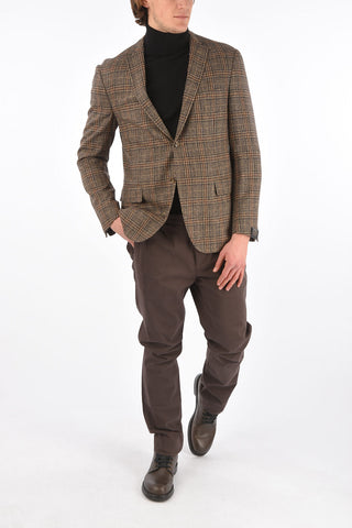 Blazer GATE tartan in Lana Vergine