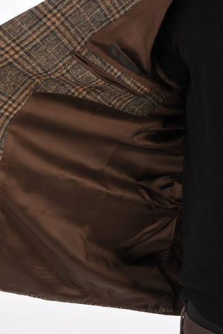 Blazer GATE tartan in Lana Vergine