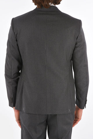 CC COLLECTION Silk and Virgin Wool Pinstriped REWARD Suit