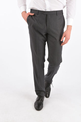 CC COLLECTION Silk and Virgin Wool Pinstriped REWARD Suit