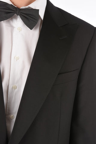 SMOKING LEADER Virgin Wool Suit with Flush Pockets