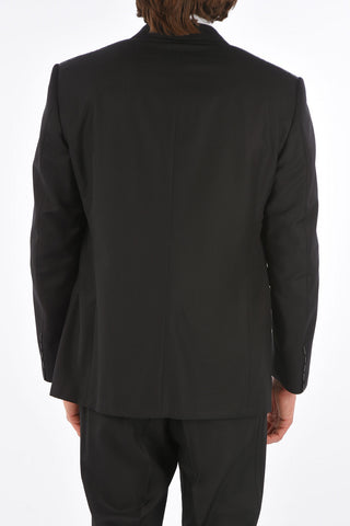 SMOKING LEADER Virgin Wool Suit with Flush Pockets