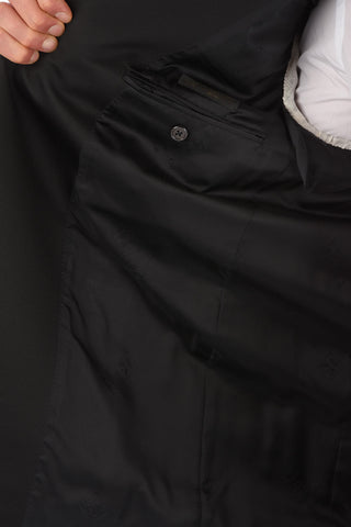 SMOKING LEADER Virgin Wool Suit with Flush Pockets