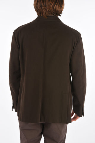 ID 2 Buttons Unlined Blazer with Removable Details