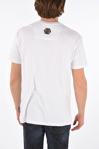 HOMME rhinestone embellished SS MONOPOLI MONEY crew-neck t-shirt