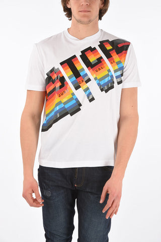 Crew Neck Printed Logo T-Shirt