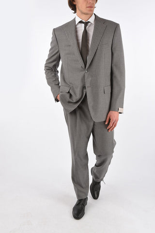 2-Piece MANTUA Pinstriped Virgin Wool Blazer