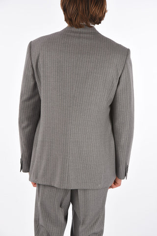 2-Piece MANTUA Pinstriped Virgin Wool Blazer