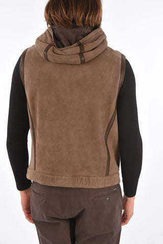 Shearling Hoodie Gilet