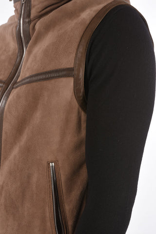 Shearling Hoodie Gilet