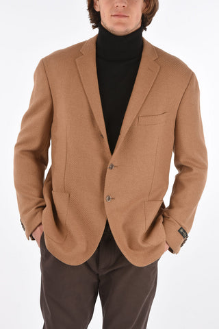 Camel RESET Blazer with Patch Pockets