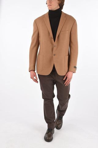 Camel RESET Blazer with Patch Pockets