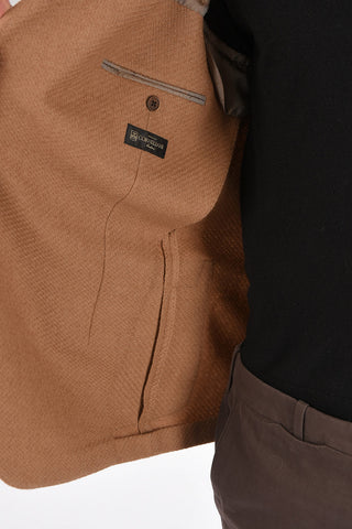 Camel RESET Blazer with Patch Pockets