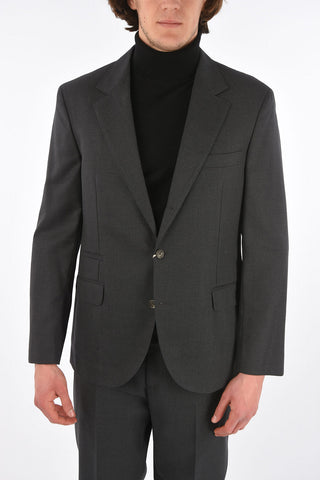 Half Lined 3 Button Suit with Flap Pocket