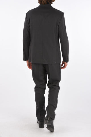 Half Lined 3 Button Suit with Flap Pocket