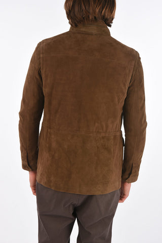ID Multipocket MET Suede Jacket with Drawstring